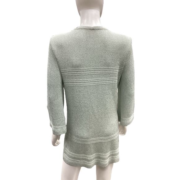 St.John Sport By Marie Gray Cardigan Women’s SZ S Fine Knit NoClosure Mint Color - Picture 4 of 5